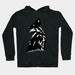 Colorful Animals - black dog Hoodie